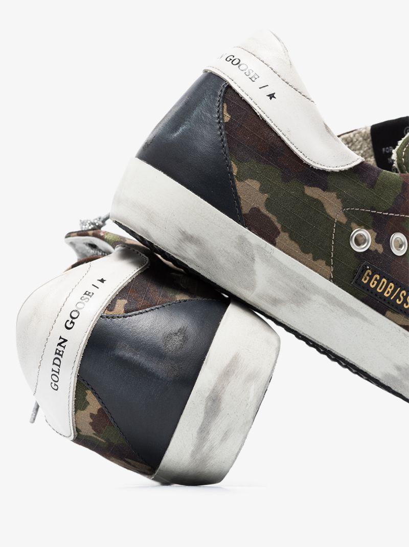 Khaki Super-star Camouflage Sneakers