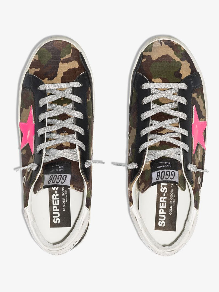 Khaki Super-star Camouflage Sneakers