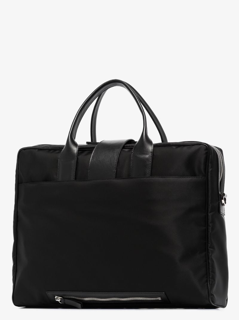 Black Butterfly Leather Trim Briefcase