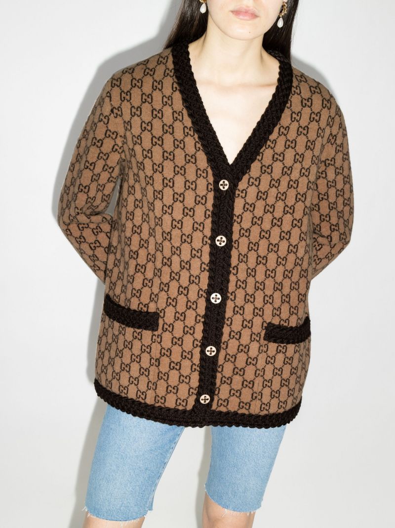 Monogram Wool Cardigan
