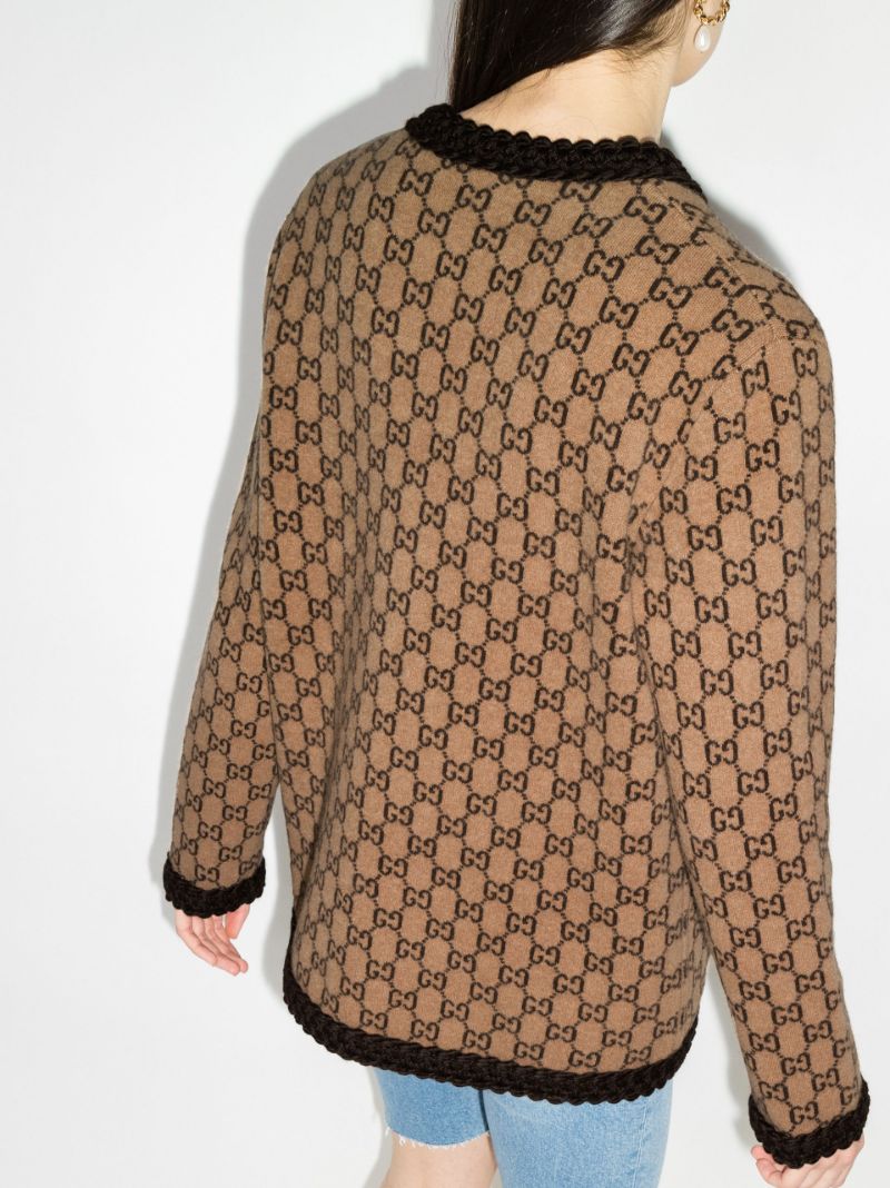 Monogram Wool Cardigan