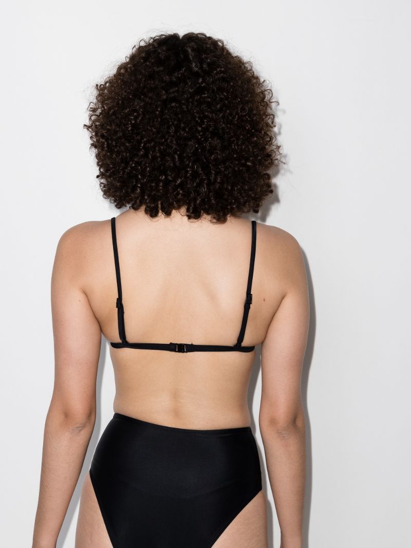 Black Petite Triangle Bikini Top