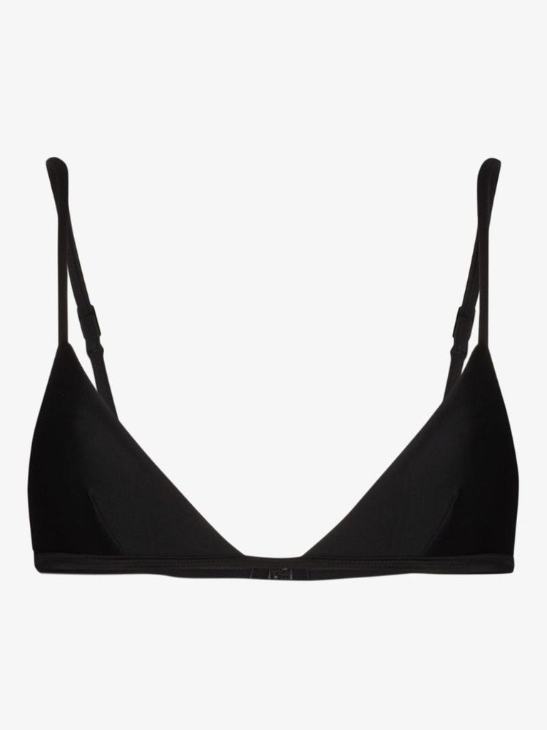 Black Petite Triangle Bikini Top