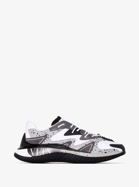White and Grey Wade Runner Sneakers
