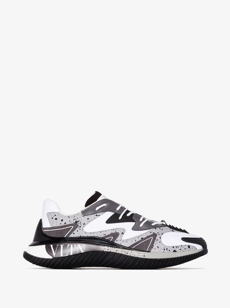 White and Grey Wade Runner Sneakers