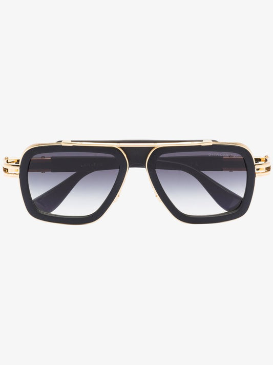 Black Lxn-evo Pilot-style Sunglasses