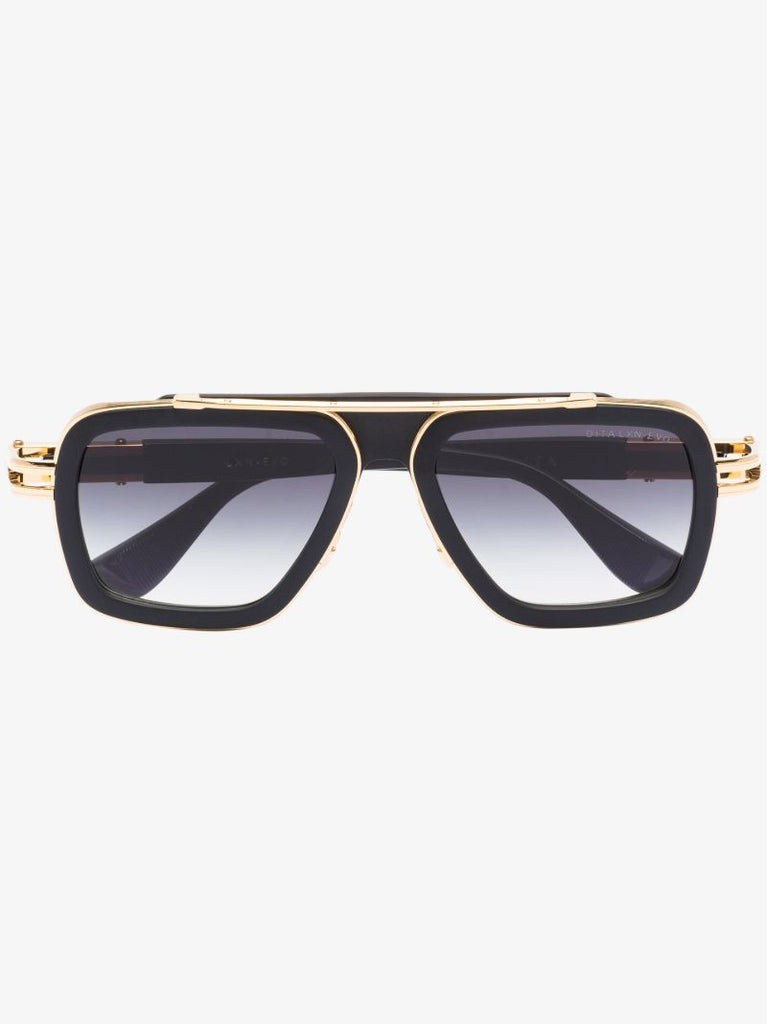 Black Lxn-evo Pilot-style Sunglasses
