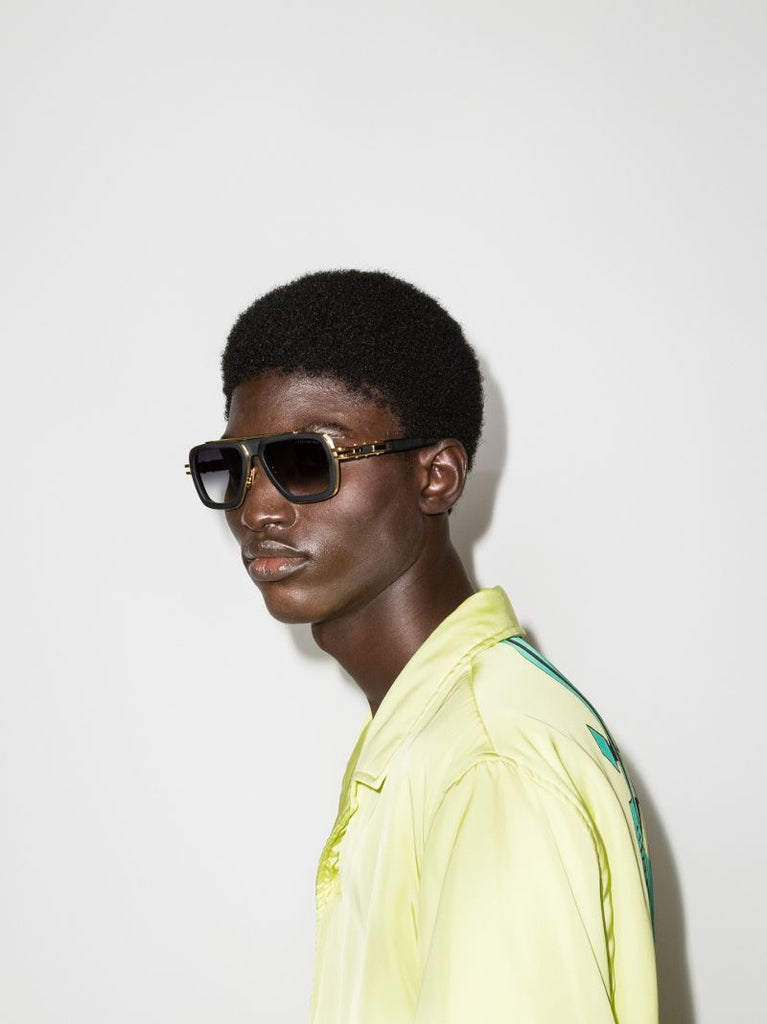 Black Lxn-evo Pilot-style Sunglasses