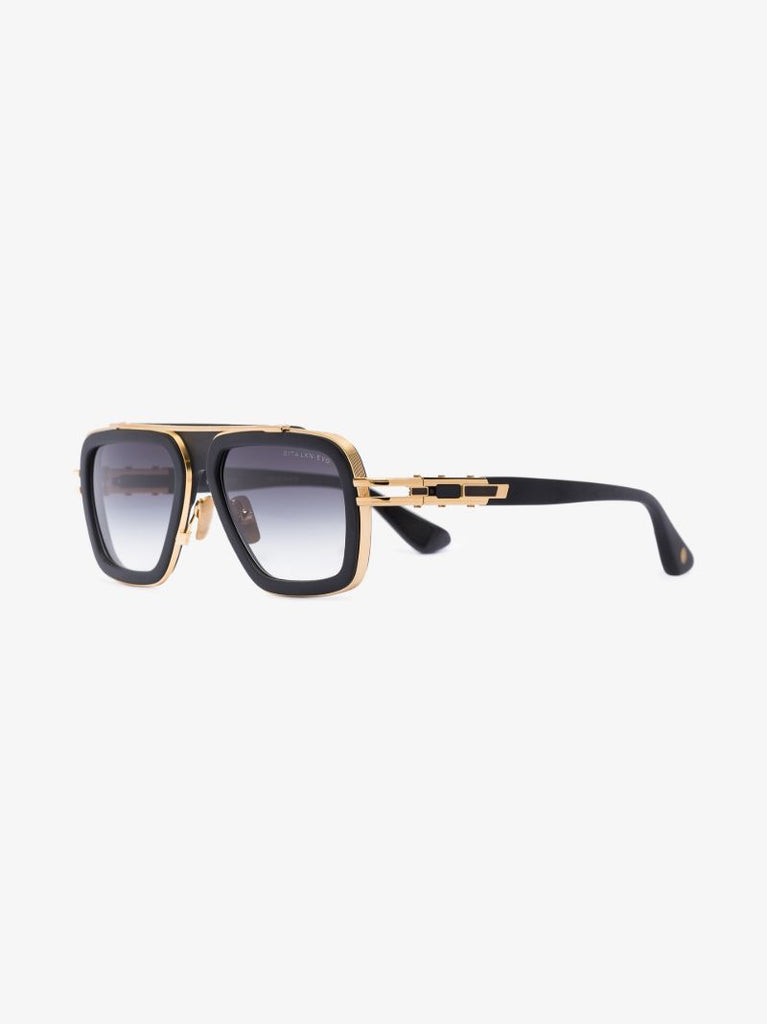 Black Lxn-evo Pilot-style Sunglasses