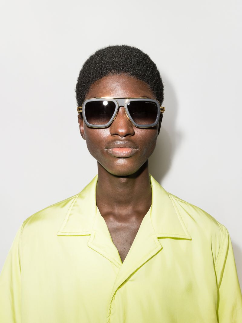 Black Lxn-evo Pilot-style Sunglasses