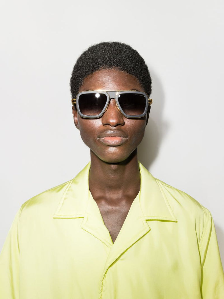 Black Lxn-evo Pilot-style Sunglasses