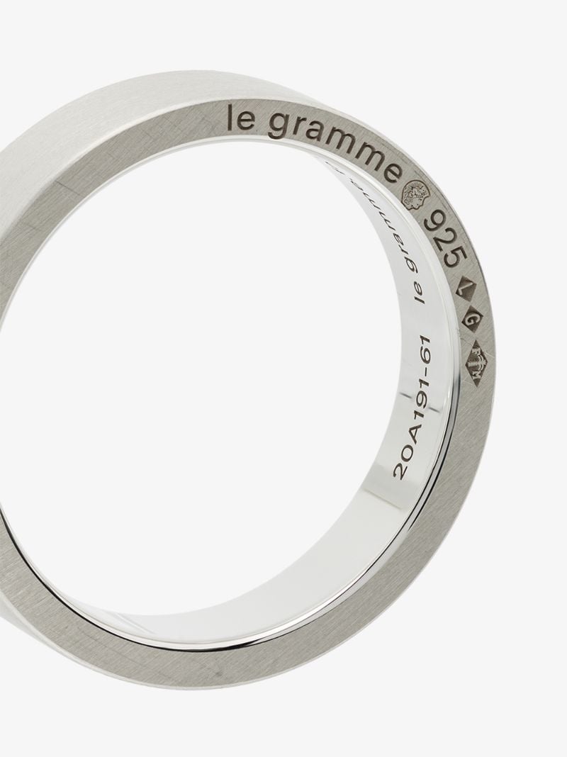 Sterling Silver La 7g Brushed Ribbon Ring