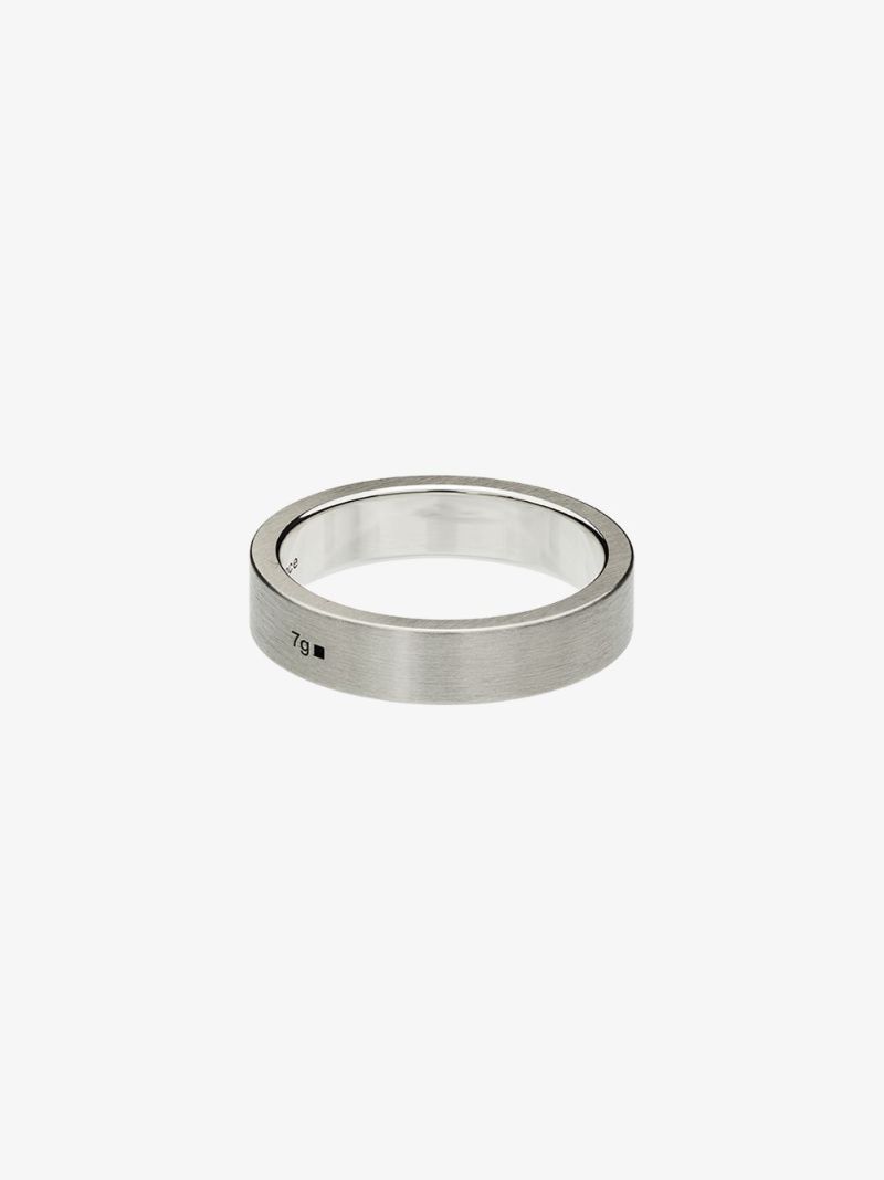Sterling Silver La 7g Brushed Ribbon Ring