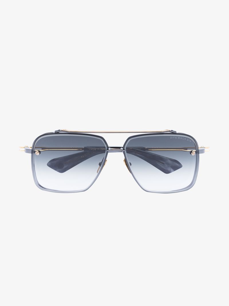 Grey Mach Six Square Sunglasses