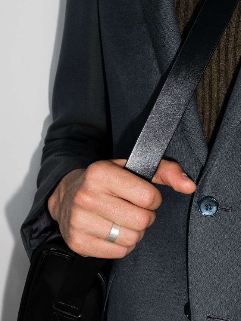Sterling Silver La 9g Brushed Ribbon Ring