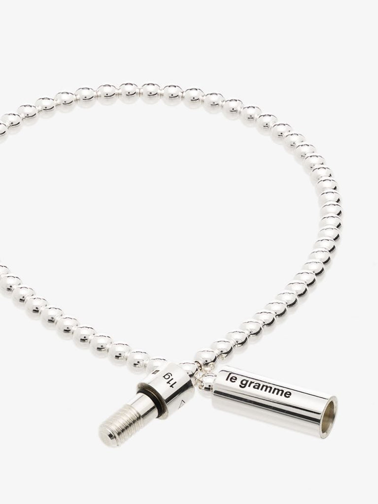 Sterling Silver Le 11g Polished Bead Bracelet