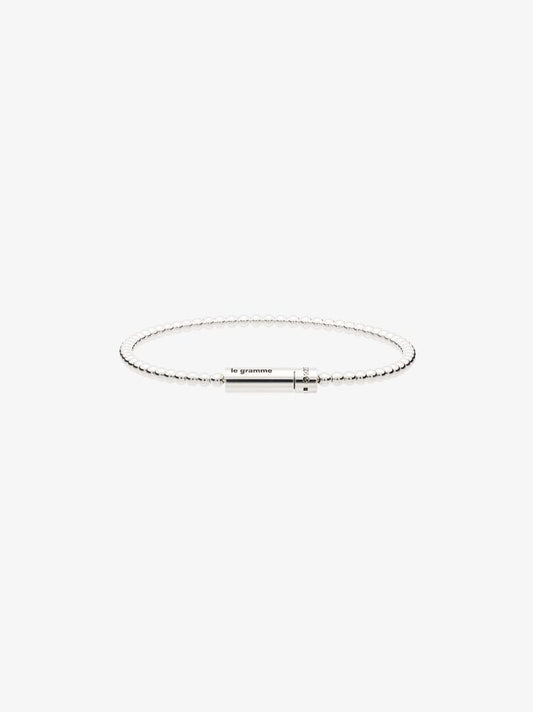 Sterling Silver Le 11g Polished Bead Bracelet