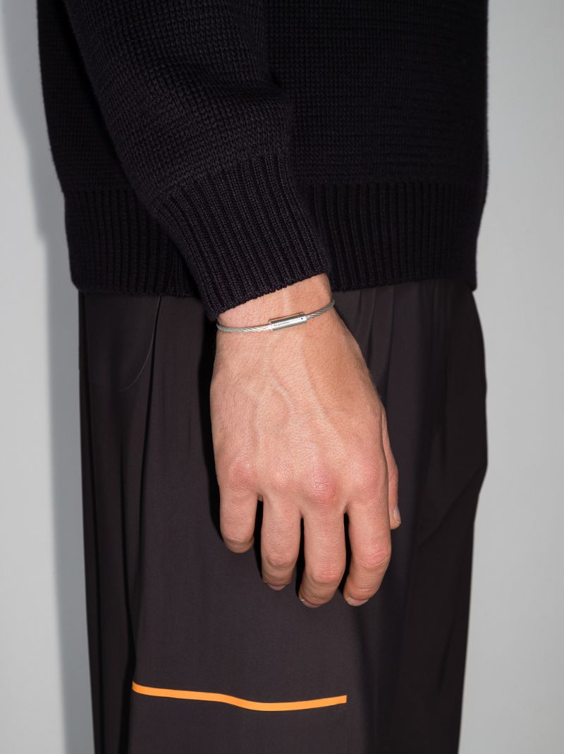 Sterling Silver Le 9g Brushed Cable Bracelet