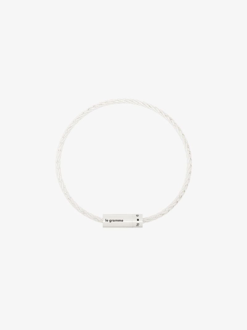 Sterling Silver Le 9g Brushed Cable Bracelet