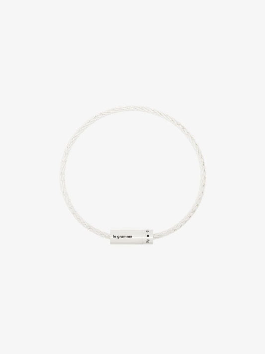 Sterling Silver Le 9g Brushed Cable Bracelet