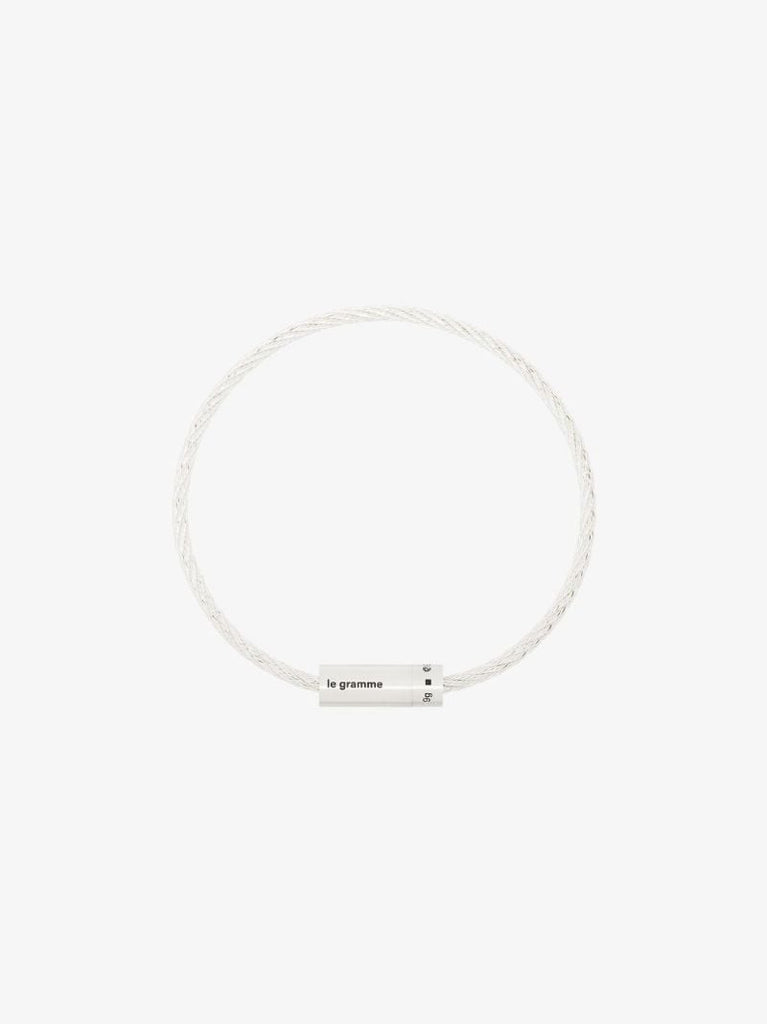 Sterling Silver Le 9g Brushed Cable Bracelet