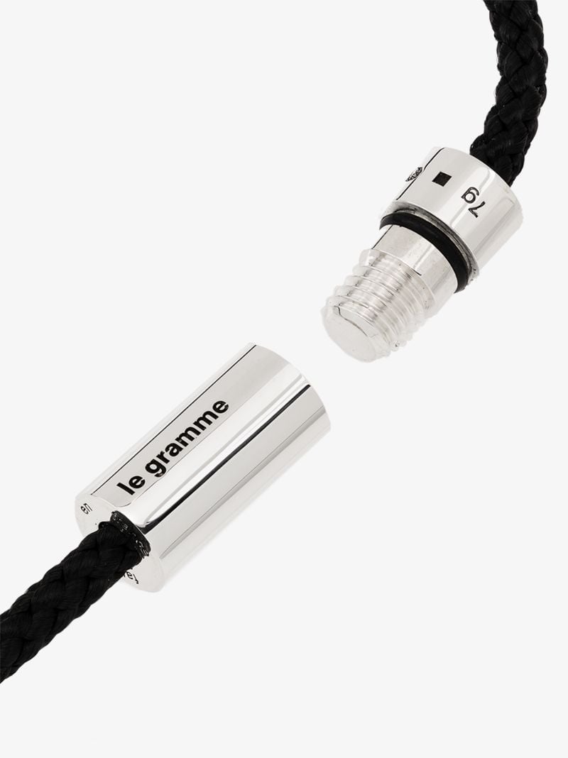 Sterling Silver Le 5g Nato Cable Bracelet