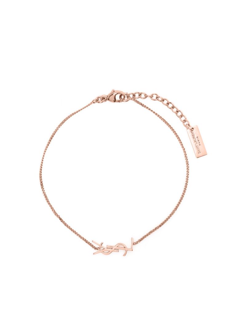 Rose Gold-tone Logo Chain Bracelet