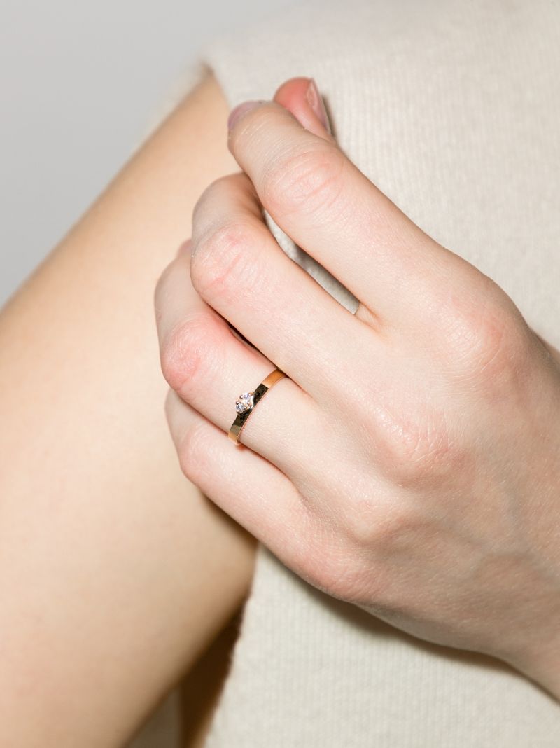 14k Yellow Gold Overton Diamond Ring