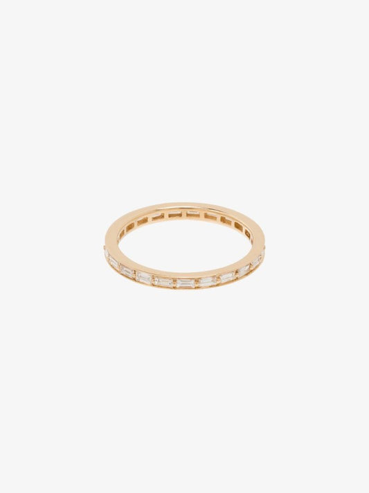 14kt Yellow Gold Sadie Pearl Diamond Eternity Ring
