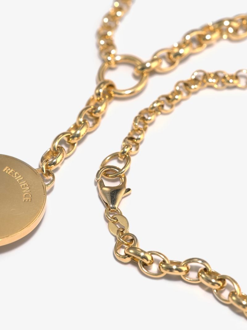 18k Yellow Gold Resilience Heavy Belcher Chain Diamond Necklace