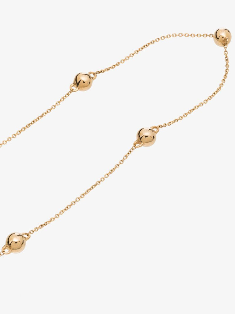 14k Yellow Gold Poppy Rae Pebble Station Necklace