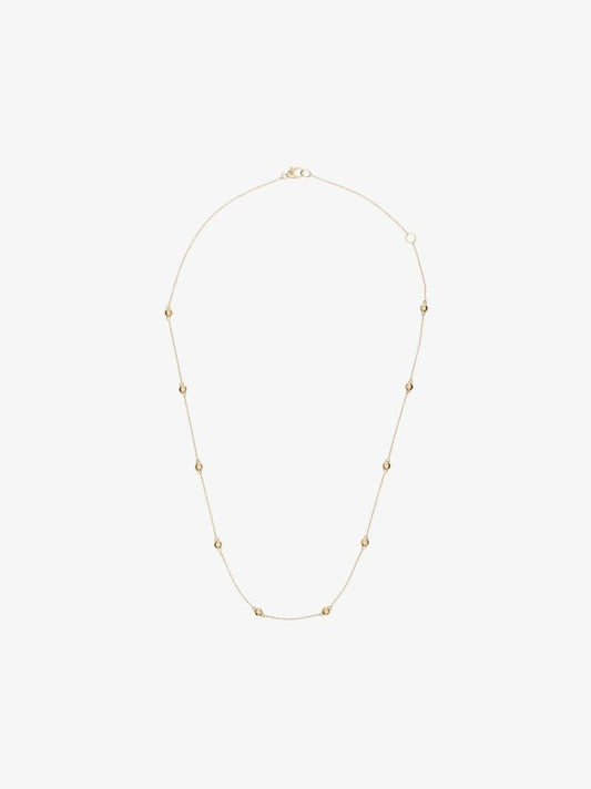 14k Yellow Gold Poppy Rae Pebble Station Necklace
