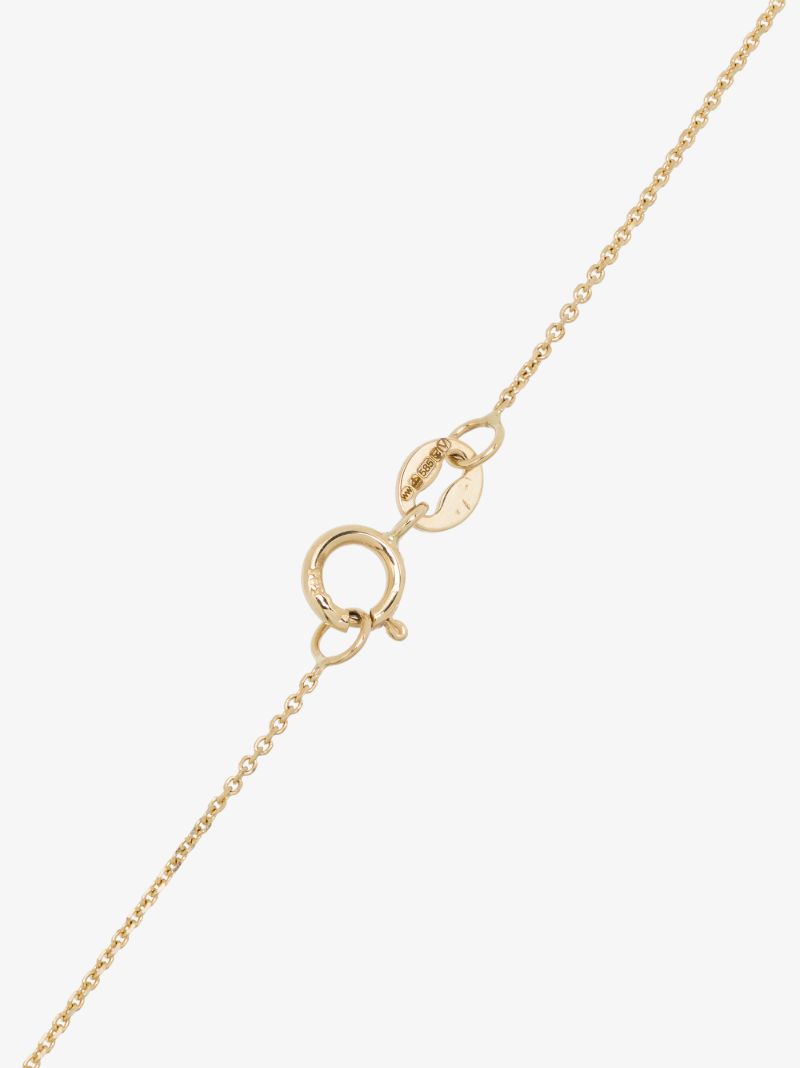 14k Yellow Gold Three-step Diamond Necklace