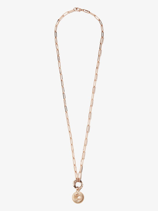 18k Rose Gold Wholeness Baby Diamond Medallion Charm