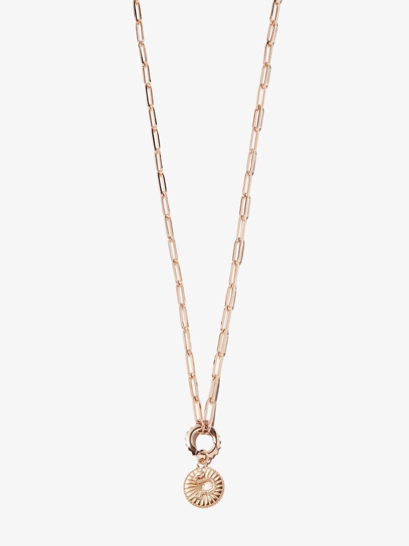 18k Rose Gold Wholeness Baby Diamond Medallion Charm