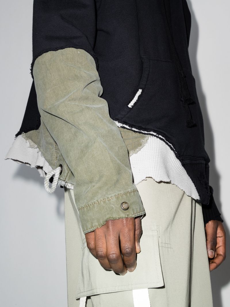 Fragmented Cotton Hoodie