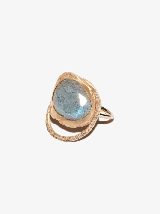 9kt Yellow Gold Diamond Gaïa Ring