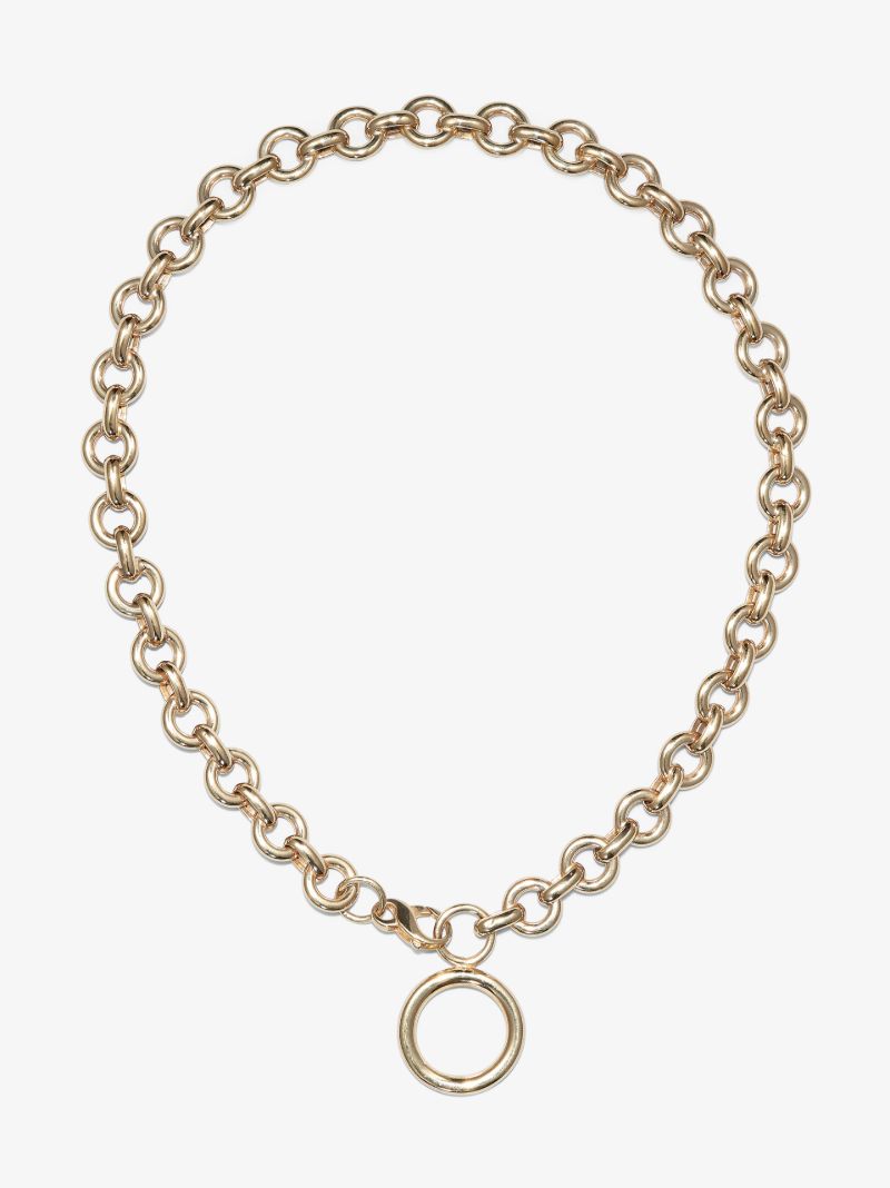 Gold Plated Lifesaver Necklace