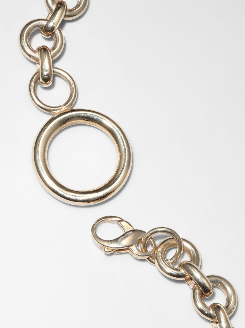 Gold Plated Lifesaver Necklace