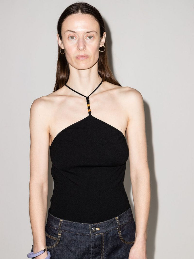 Beaded Strap Bodysuit