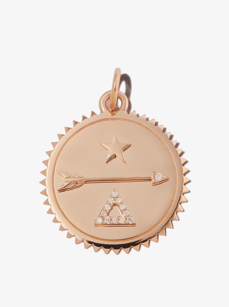 18k Rose Gold Medium Dream Diamond Medallion