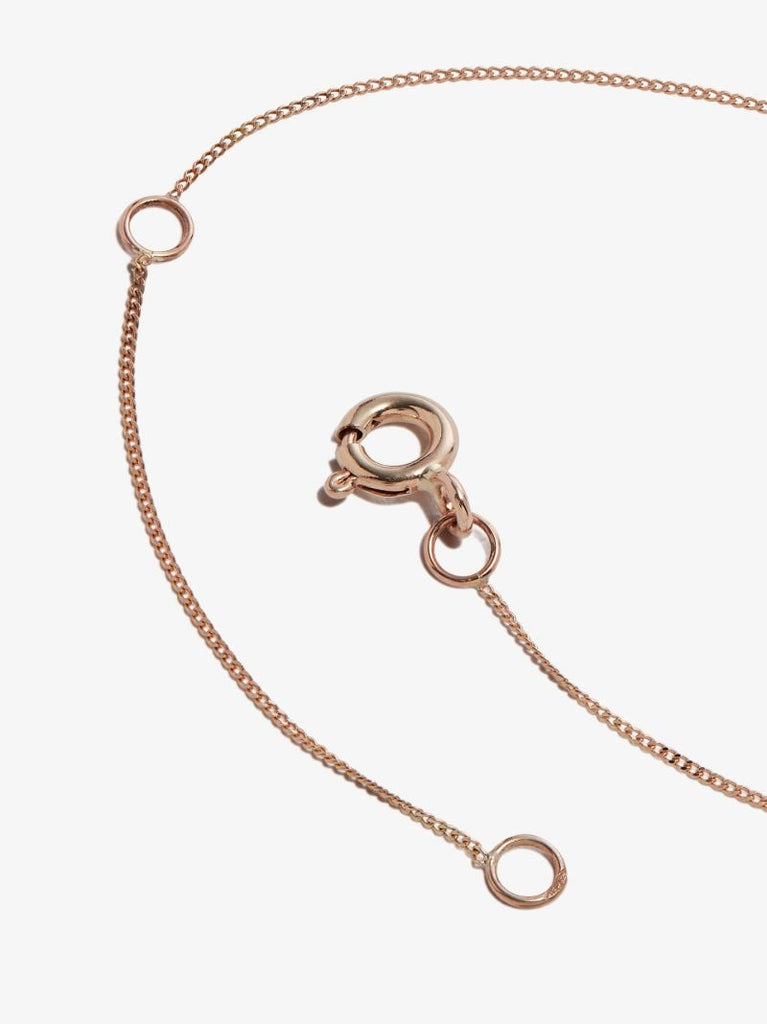 9k Rose Gold Orso No.1 Labradorite Diamond Necklace