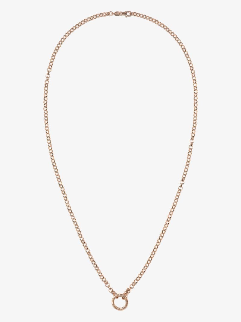 18k Rose Gold Medium Belcher Open Chain Necklace