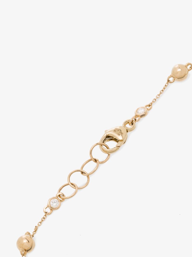 14k Yellow Gold Poppy Rae Pebble Diamond Station Bracelet