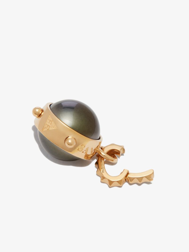 18k Yellow Gold Sana Wholeness Small Pearl Charm