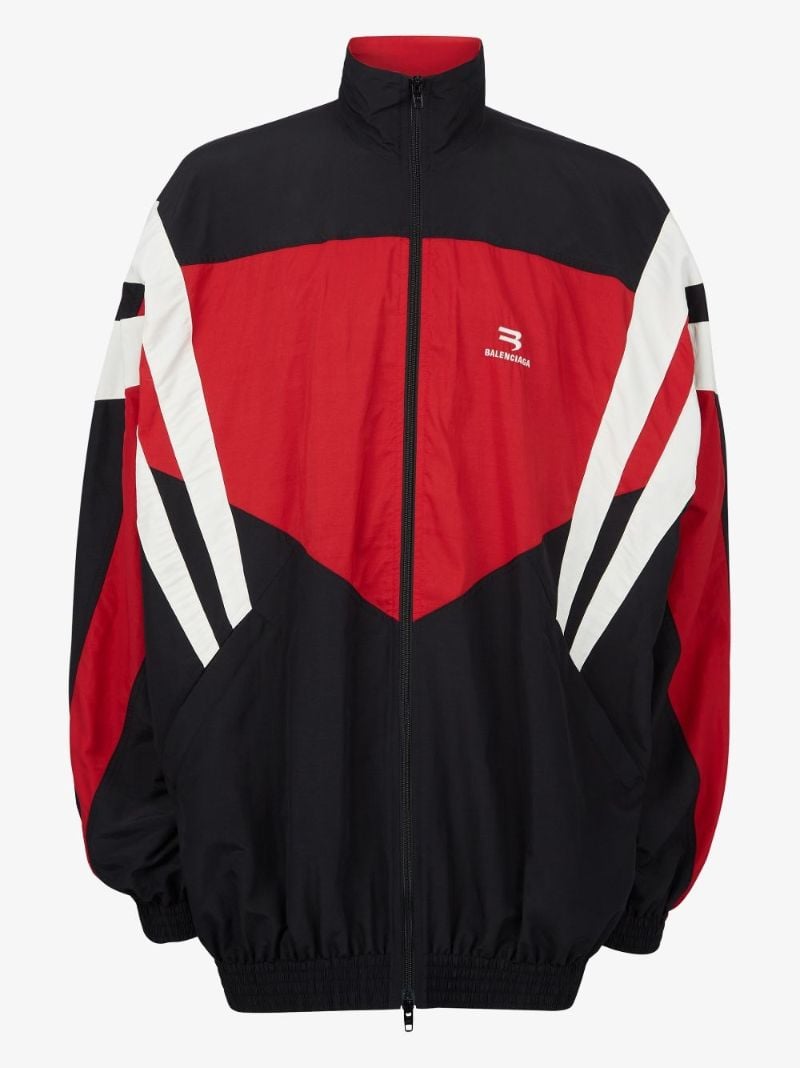 Black Colour Block Track Jacket