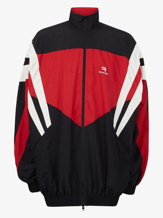 Black Colour Block Track Jacket
