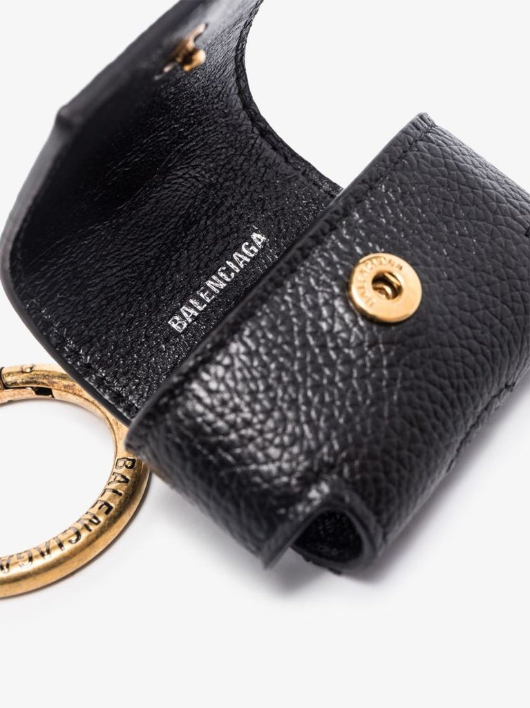 Black Cash Leather Airpods Pro Case