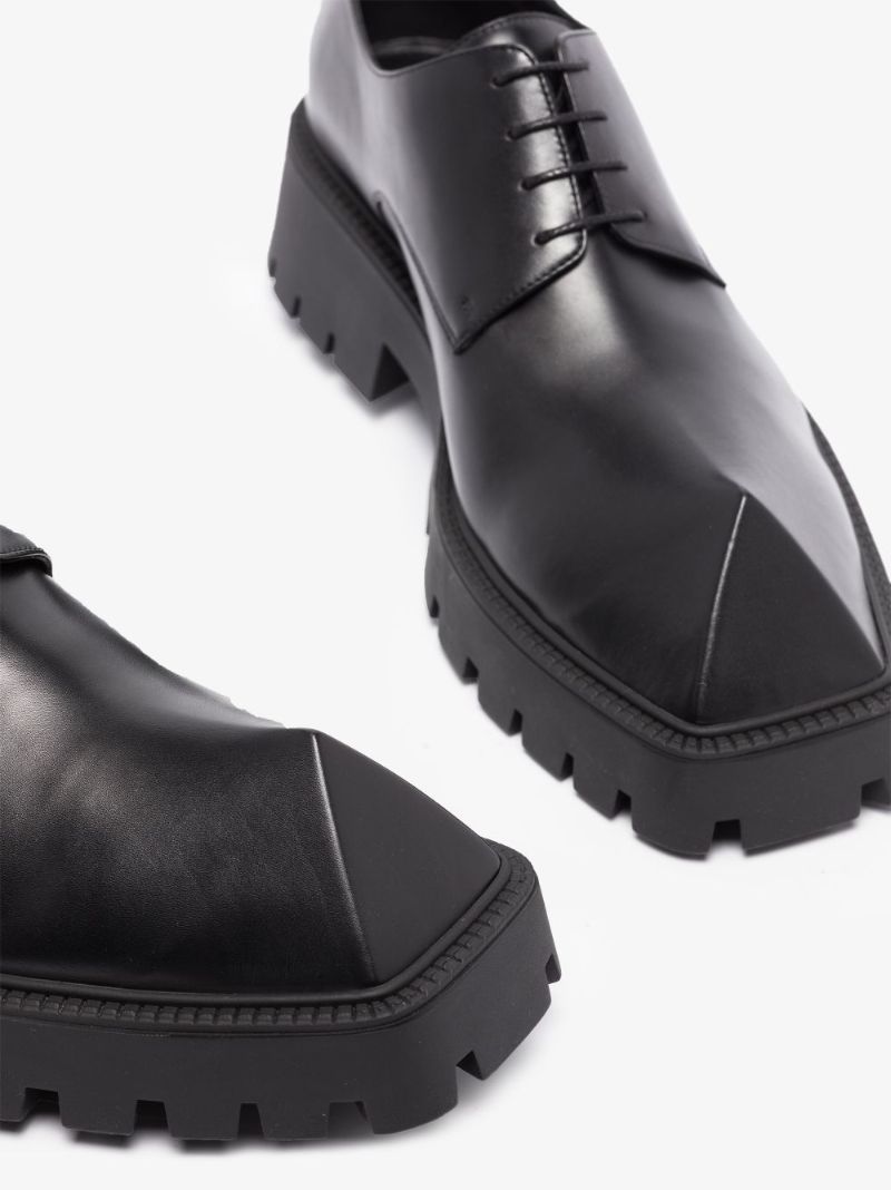 Black Rhino Leather Derby Shoes