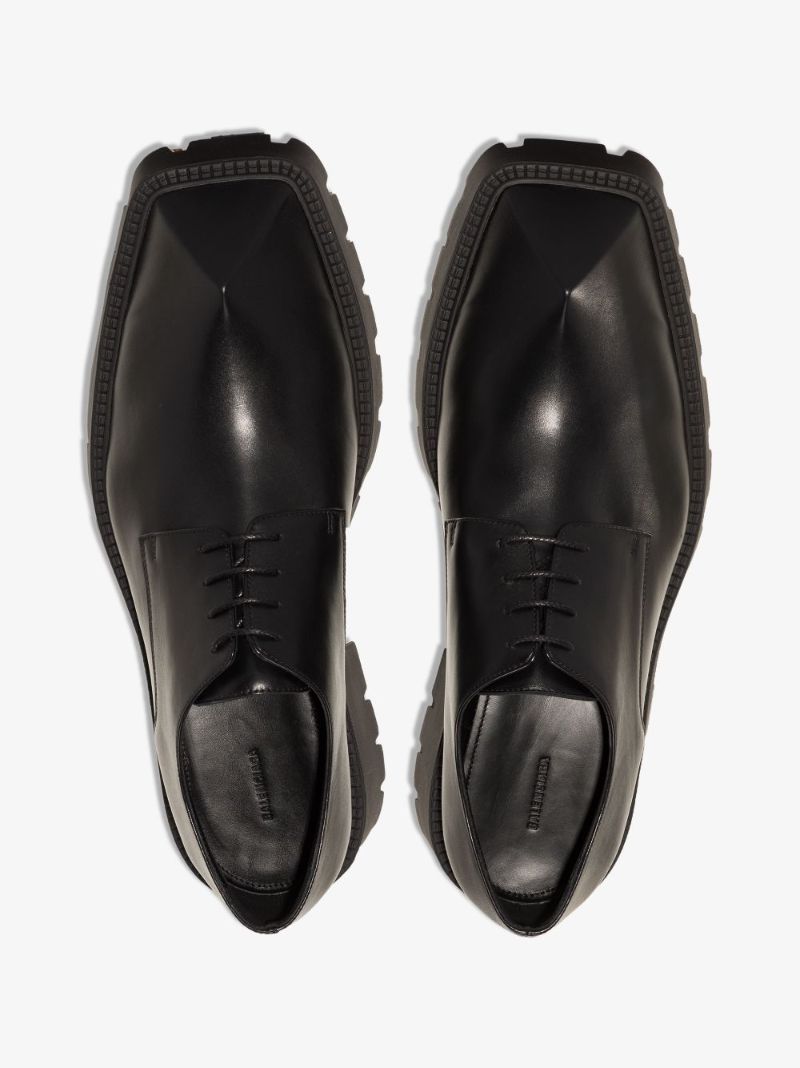 Black Rhino Leather Derby Shoes